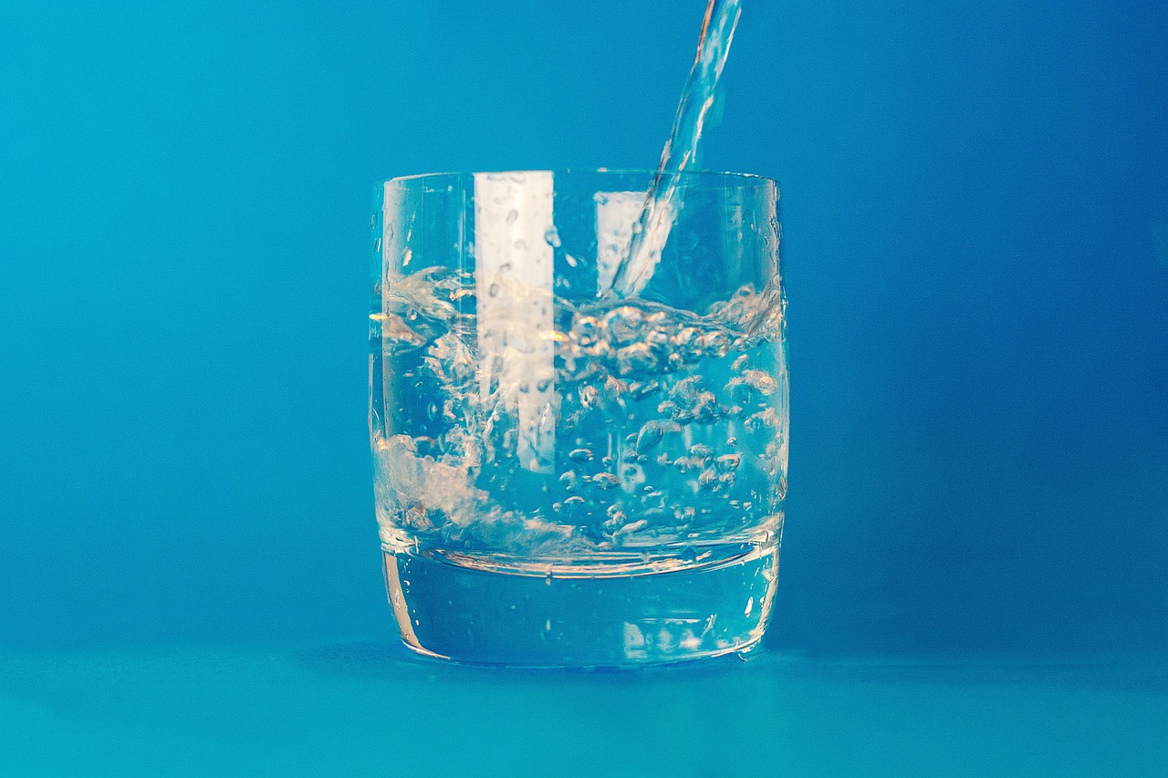 Water in a glass